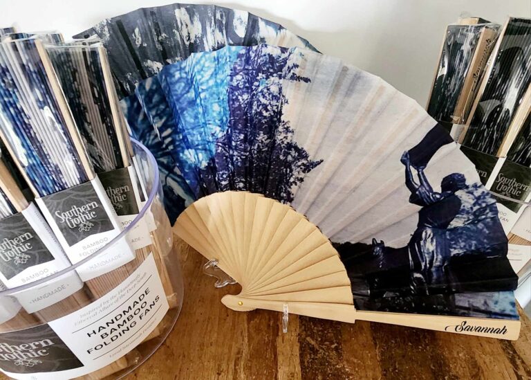 Southern Gothic Bamboo Folding Fan Designs